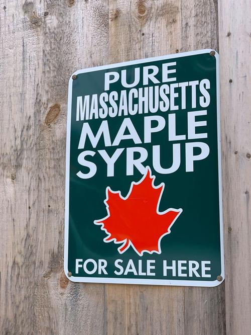 Maple Sign on our Barn